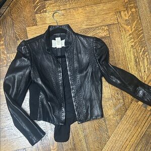 Elegant Black Leather Jacket